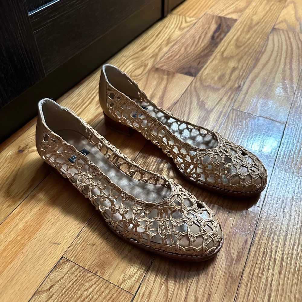 Vintage Stuart Weitzman Woven Leather Flats - Picture 9 of 9